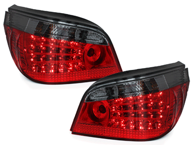 -STOPURI CU LED BMW E60 FUNDAL ROSU/FUMURIU -COD RB26LRB